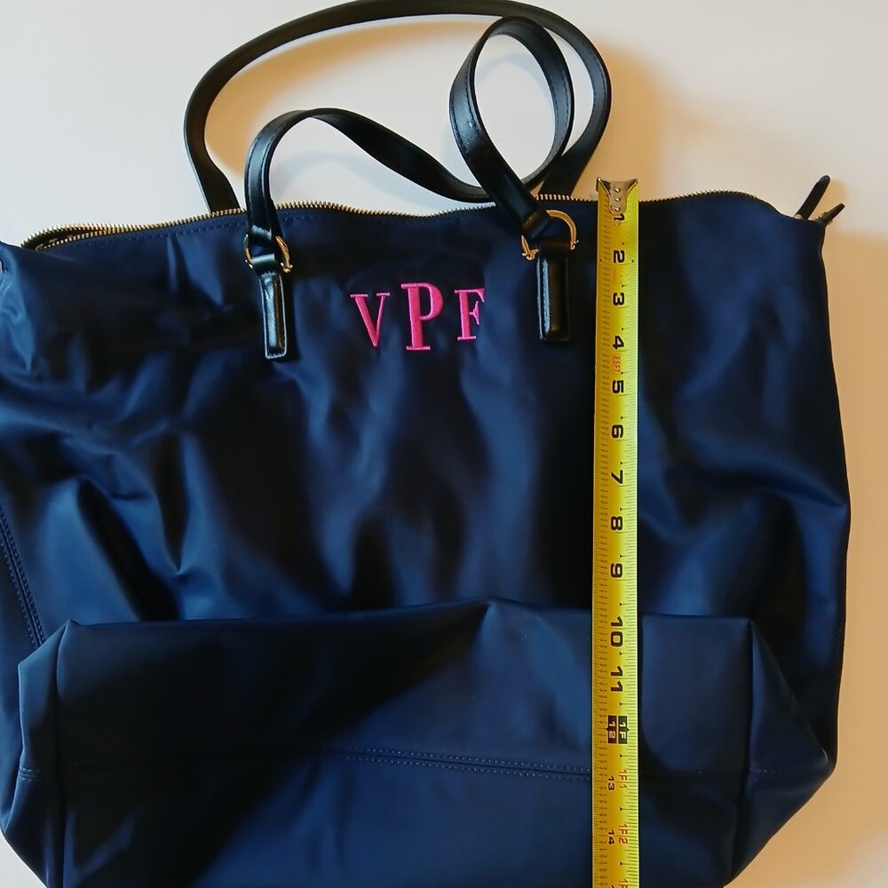 C Wonder Nylon Oversized Blue Handbag EUC - Picture 7 of 9